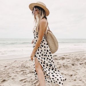 Still Water dress - the sun dress midi - cream/black